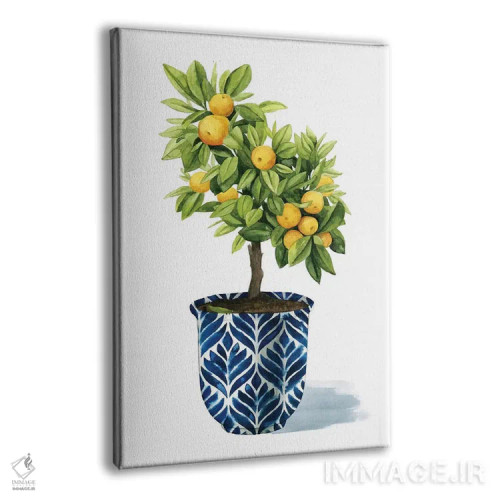 تابلو مینیمال درخت میوه I اثر گریس پاپ - نمای پرسپکتیو محصول