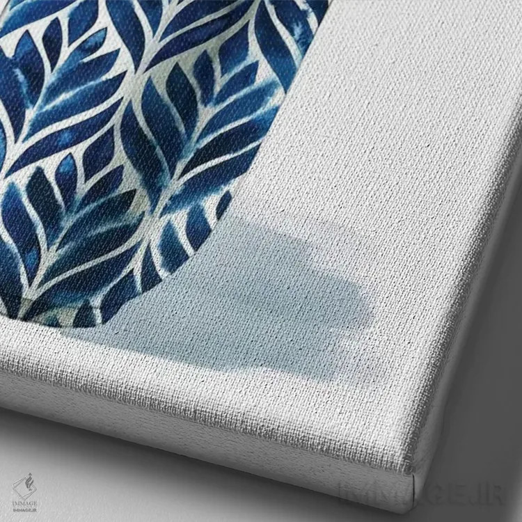 تابلو مینیمال درخت میوه I اثر گریس پاپ - نمای نزدیک بافت بوم