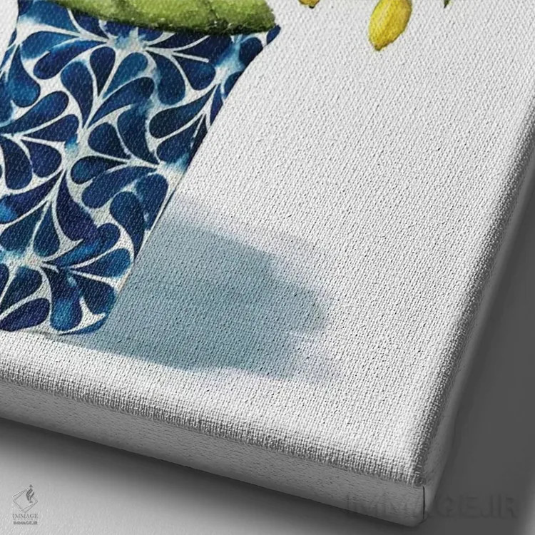 تابلو دکوراتیو درخت میوه II اثر گریس پاپ - نمای نزدیک بافت بوم