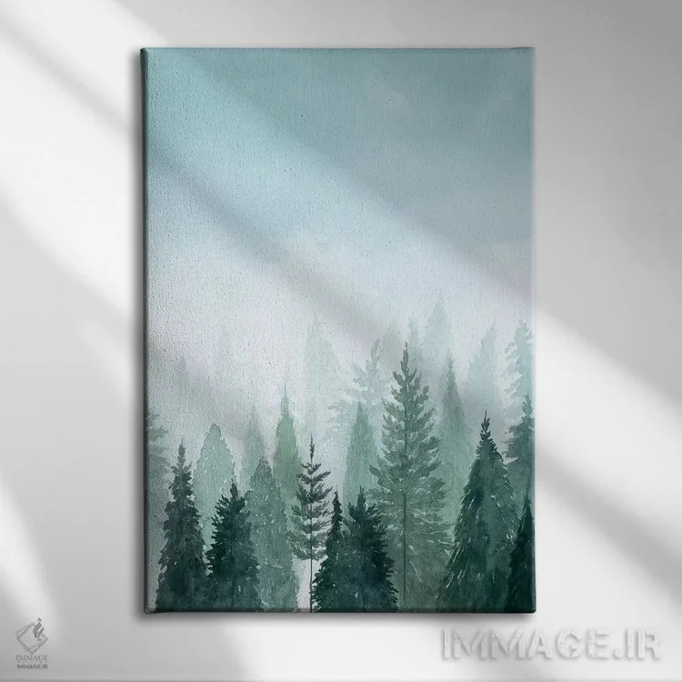 تابلو دکوراتیو در میان درختان II اثر گریس پاپ - نمای روبهرو روی دیوار
