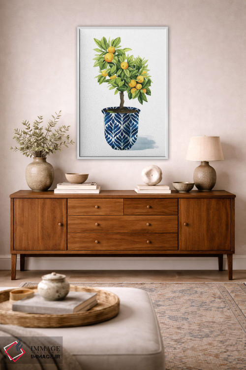 تابلو مینیمال درخت میوه I اثر گریس پاپ - D3W