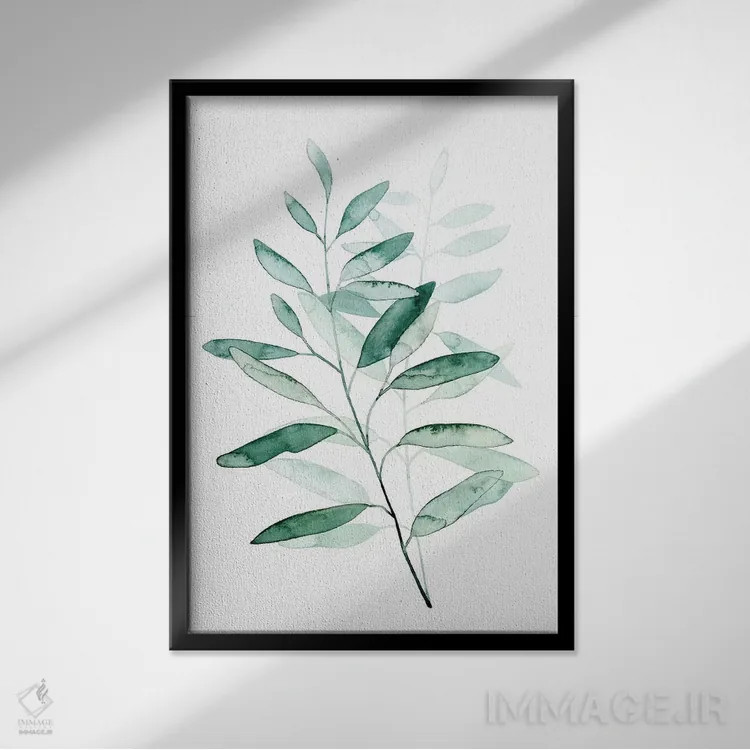 تابلو مینیمال نی آرام I اثر گریس پاپ - نمای قابدار مشکی