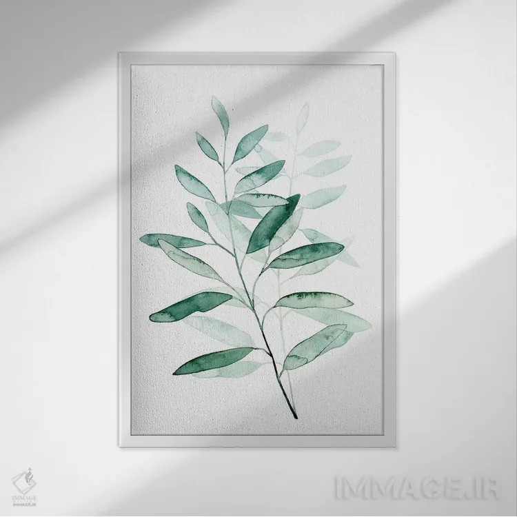 تابلو مینیمال نی آرام I اثر گریس پاپ - نمای قابدار سفید