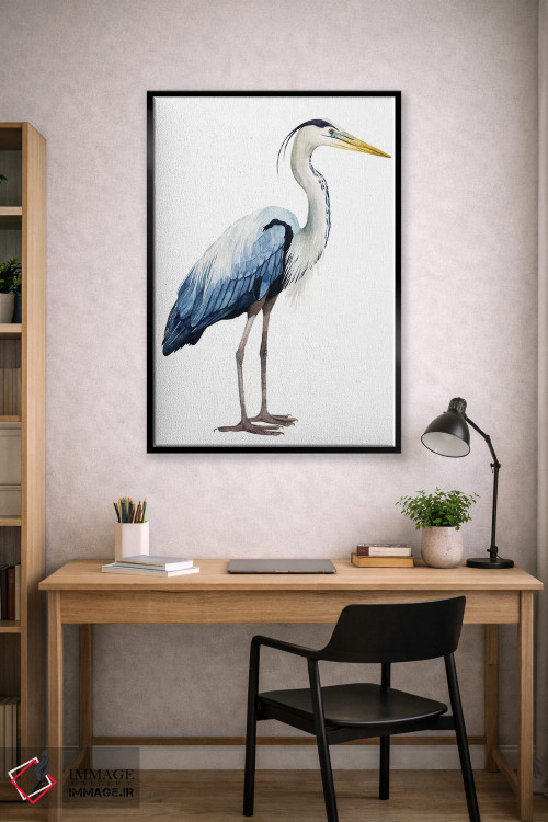 تابلو دکوراتیو حواصیل دریایی II اثر گریس پاپ - D1B