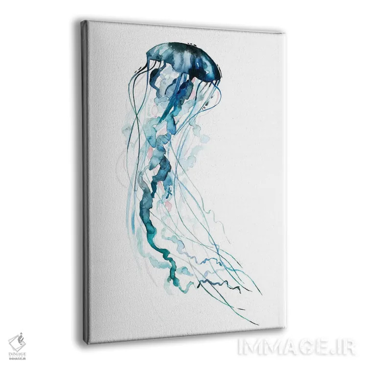 تابلو دکوراتیو درهم تنیدگی الکتریکی II اثر گریس پاپ - نمای پرسپکتیو محصول