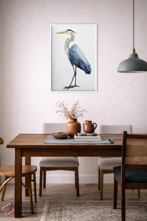 تابلو دکوراتیو حواصیل دریایی I اثر گریس پاپ - D6W