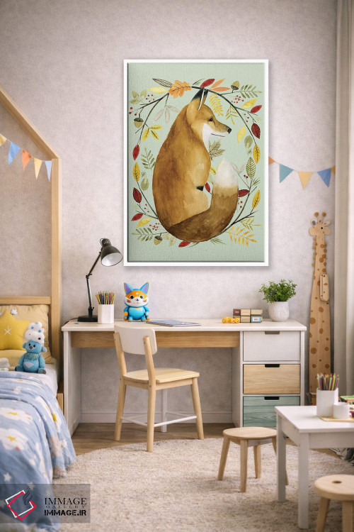 تابلو دکوراتیو حلقه گل پاییزی II اثر گریس پاپ - D1W