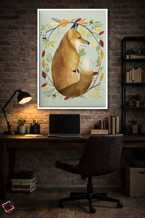 تابلو دکوراتیو حلقه گل پاییزی II اثر گریس پاپ - D4W