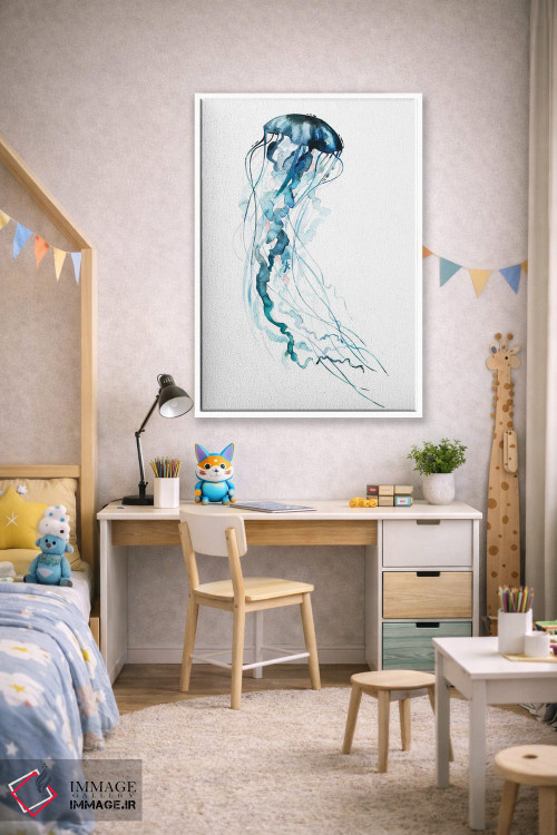 تابلو دکوراتیو درهم تنیدگی الکتریکی II اثر گریس پاپ - D1W