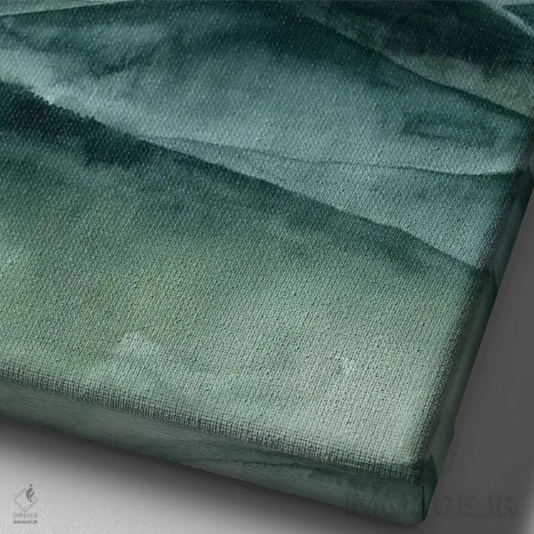 تابلو انتزاعی نمای هواپیما II اثر گریس پاپ - نمای نزدیک بافت بوم