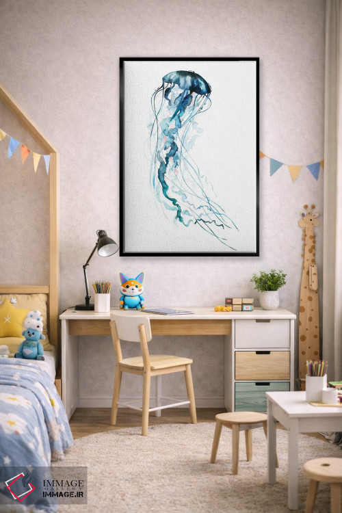 تابلو دکوراتیو درهم تنیدگی الکتریکی II اثر گریس پاپ - D2B