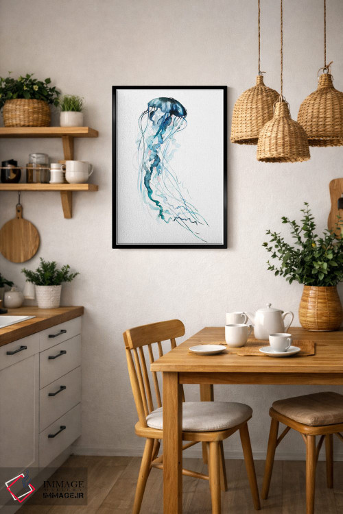 تابلو دکوراتیو درهم تنیدگی الکتریکی II اثر گریس پاپ - D6B