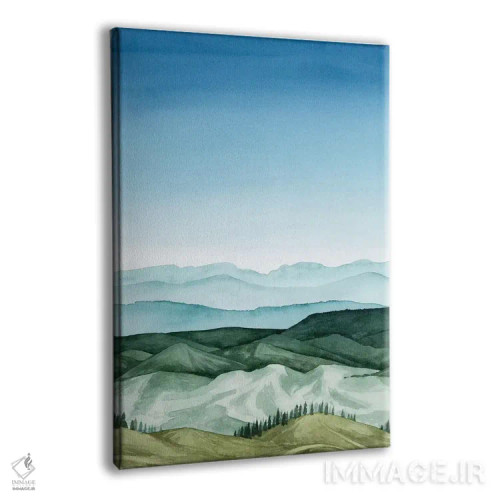 تابلو دکوراتیو چشم انداز کریستالی I اثر گریس پاپ - نمای پرسپکتیو محصول