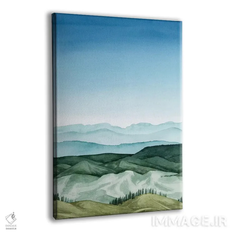 تابلو دکوراتیو چشم انداز کریستالی I اثر گریس پاپ - نمای پرسپکتیو محصول