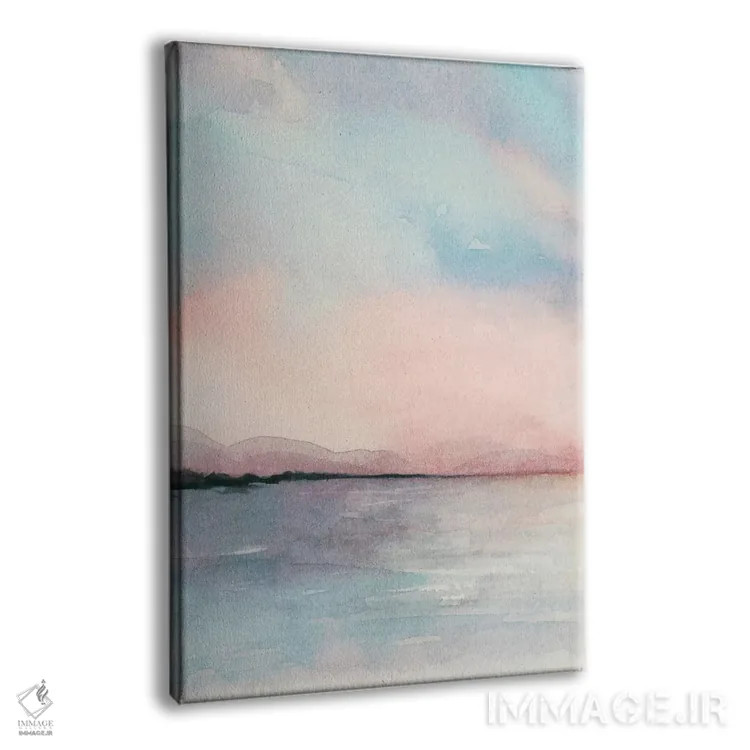تابلو دکوراتیو سه لتی غروب دریا I اثر گریس پاپ - نمای پرسپکتیو محصول