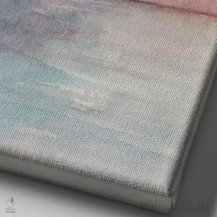 تابلو دکوراتیو سه لتی غروب دریا I اثر گریس پاپ - نمای نزدیک بافت بوم