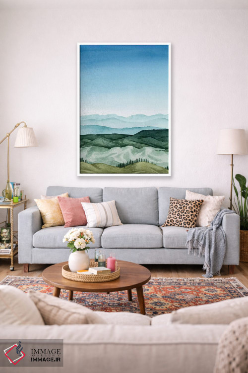 تابلو دکوراتیو چشم انداز کریستالی I اثر گریس پاپ - D1W