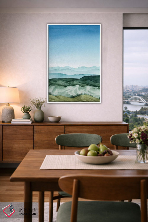 تابلو دکوراتیو چشم انداز کریستالی I اثر گریس پاپ - D5W