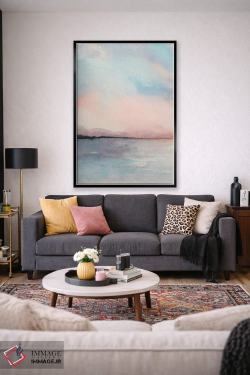 تابلو دکوراتیو سه لتی غروب دریا I اثر گریس پاپ - D2B