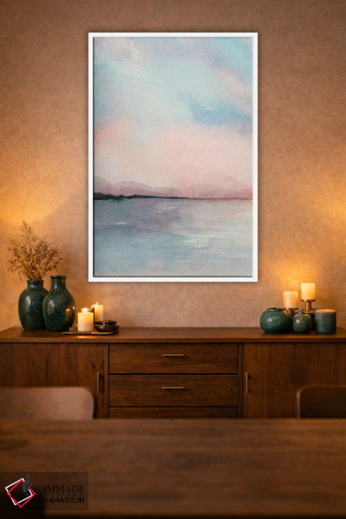 تابلو دکوراتیو سه لتی غروب دریا I اثر گریس پاپ - D1W