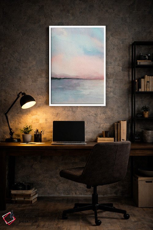 تابلو دکوراتیو سه لتی غروب دریا I اثر گریس پاپ - D6W