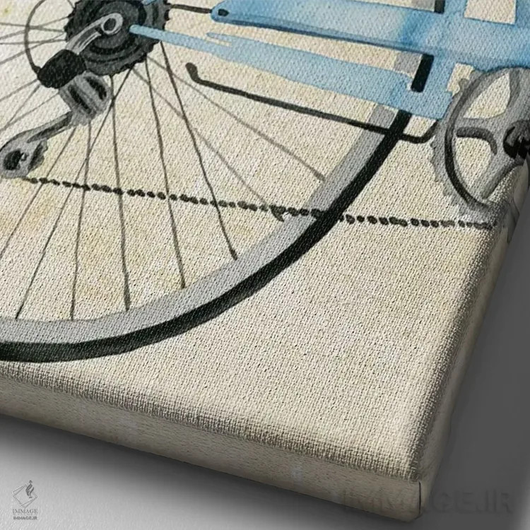 تابلو دکوراتیو گل پیک یکم اثر گریس پاپ - نمای نزدیک بافت بوم