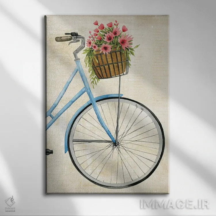 تابلو دکوراتیو گل پیک دوم اثر گریس پاپ - نمای روبهرو روی دیوار