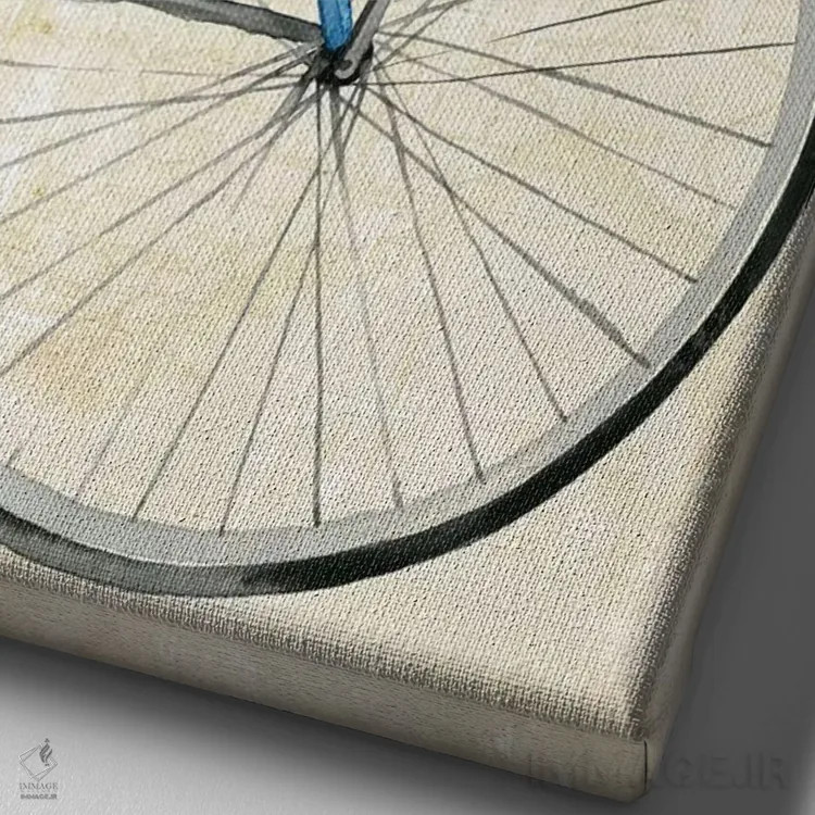 تابلو دکوراتیو گل پیک دوم اثر گریس پاپ - نمای نزدیک بافت بوم