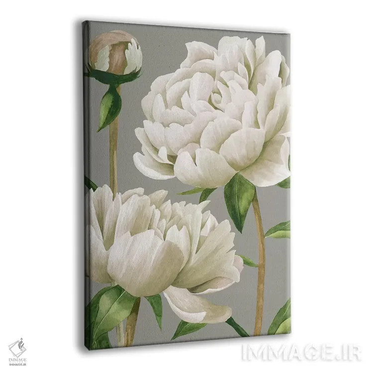 تابلو مدرن صدف سفید یکم اثر گریس پاپ - نمای پرسپکتیو محصول