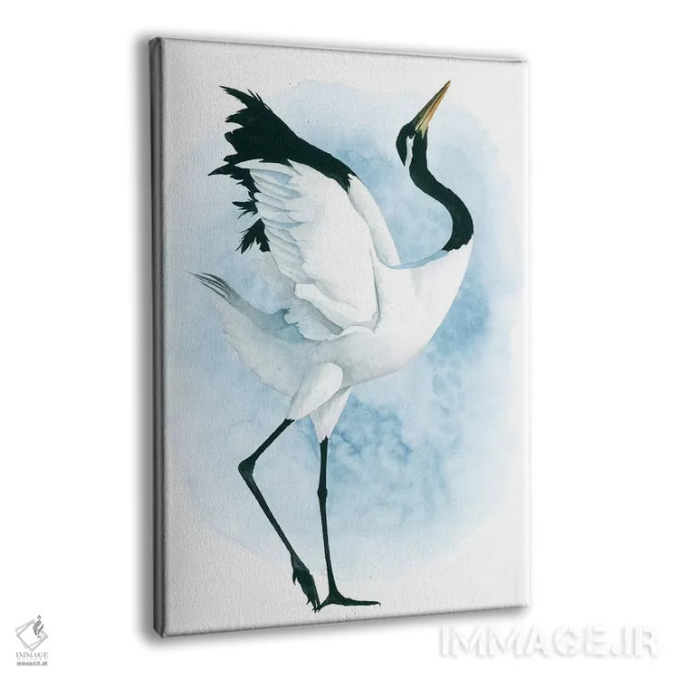 تابلو دکوراتیو درنای رقصان دوم اثر گریس پاپ - نمای پرسپکتیو محصول