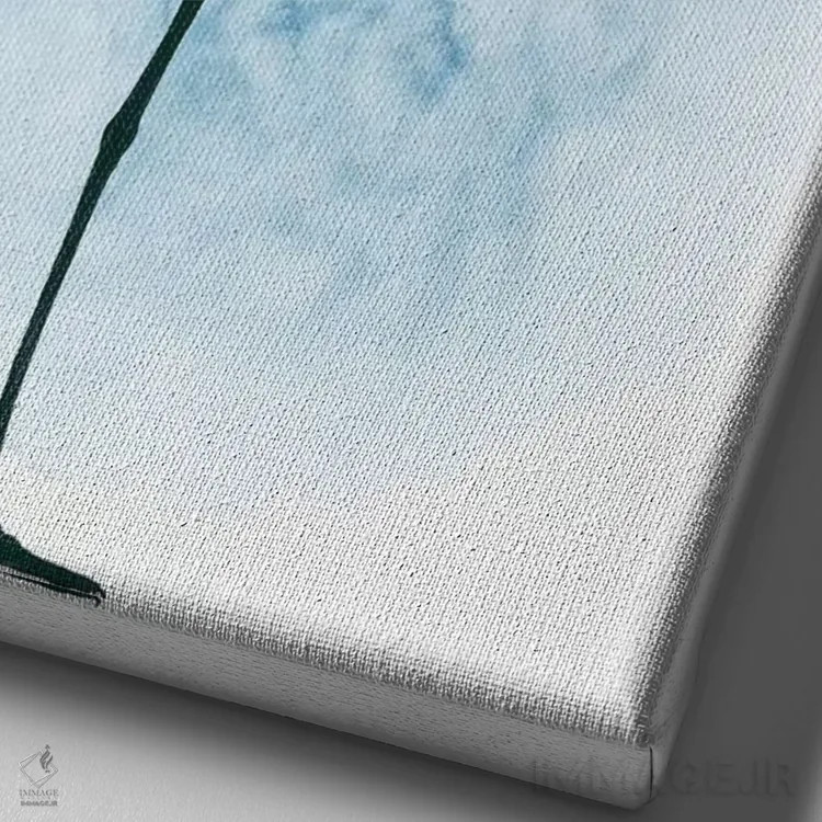 تابلو دکوراتیو درنای رقصان دوم اثر گریس پاپ - نمای نزدیک بافت بوم