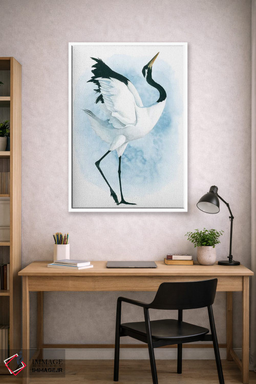 تابلو دکوراتیو درنای رقصان دوم اثر گریس پاپ - D2W