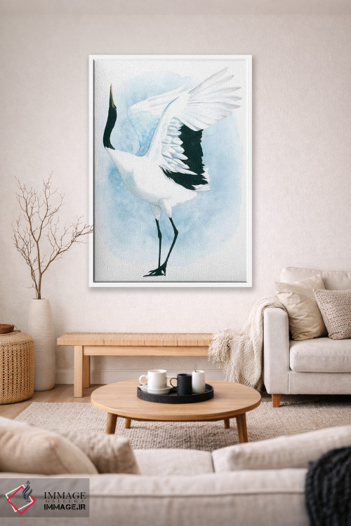 تابلو دکوراتیو درنای رقصان یکم اثر گریس پاپ - D1W