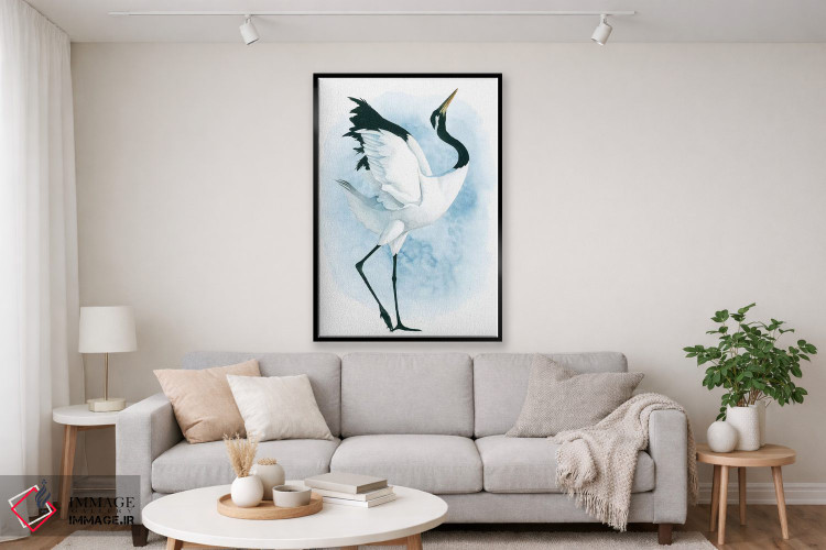 تابلو دکوراتیو درنای رقصان دوم اثر گریس پاپ - D3B