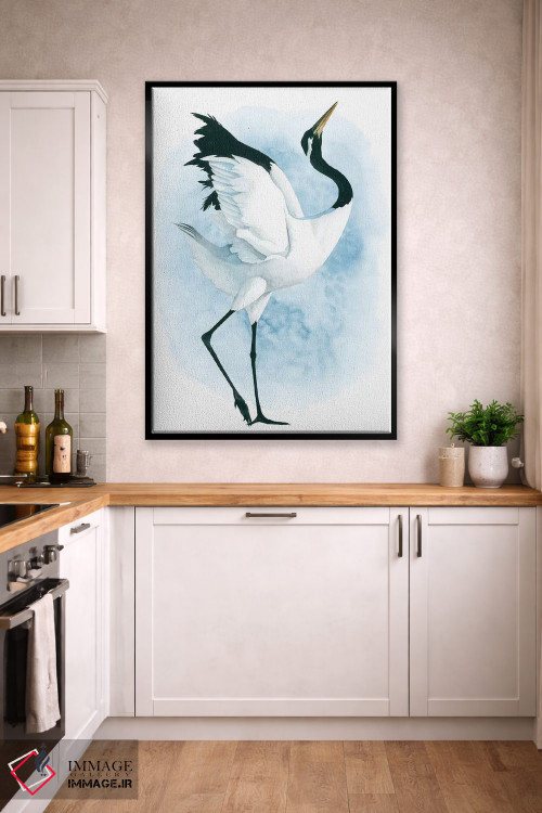 تابلو دکوراتیو درنای رقصان دوم اثر گریس پاپ - D4B