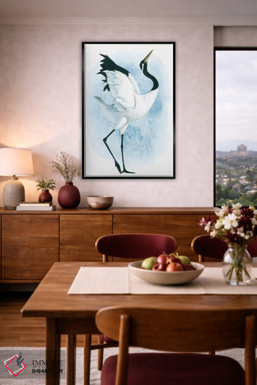 تابلو دکوراتیو درنای رقصان دوم اثر گریس پاپ - D5B