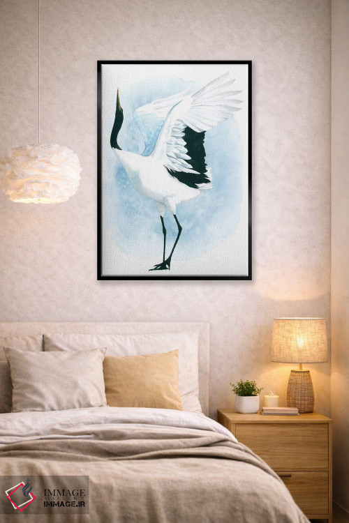 تابلو دکوراتیو درنای رقصان یکم اثر گریس پاپ - D2B