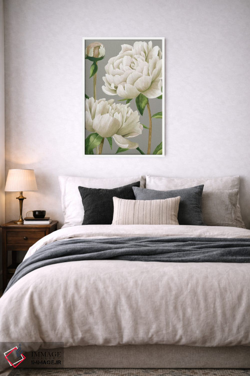 تابلو مدرن صدف سفید یکم اثر گریس پاپ - D5W