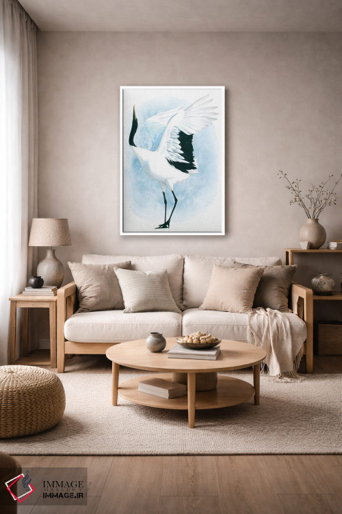 تابلو دکوراتیو درنای رقصان یکم اثر گریس پاپ - D4W