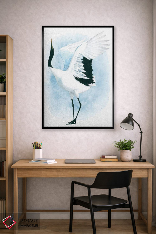 تابلو دکوراتیو درنای رقصان یکم اثر گریس پاپ - D3B