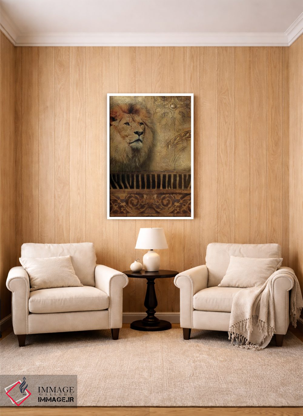 تابلو دکوراتیو سافاری شیک چهارم اثر پاتریشیا پینتو - D4W