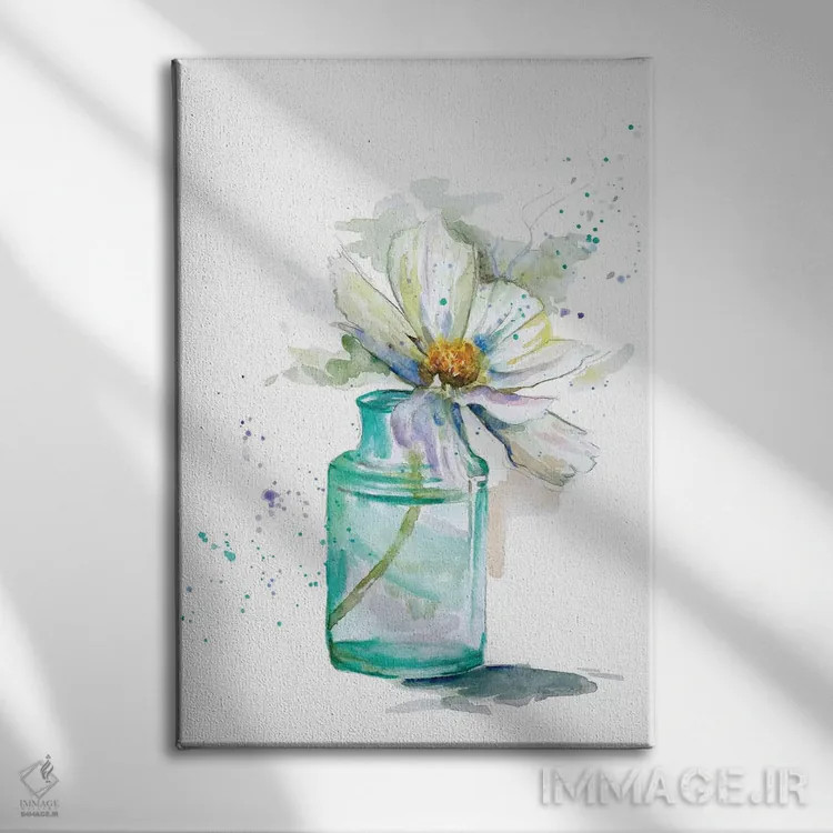 تابلو دکوراتیو گل کوچک تازه یکم اثر پاتریشیا پینتو - نمای روبهرو روی دیوار