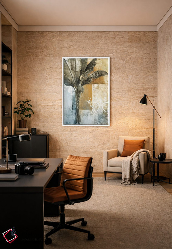 تابلو دکوراتیو نخل و تزیینات ۱ اثر پاتریشیا پینتو - D6W