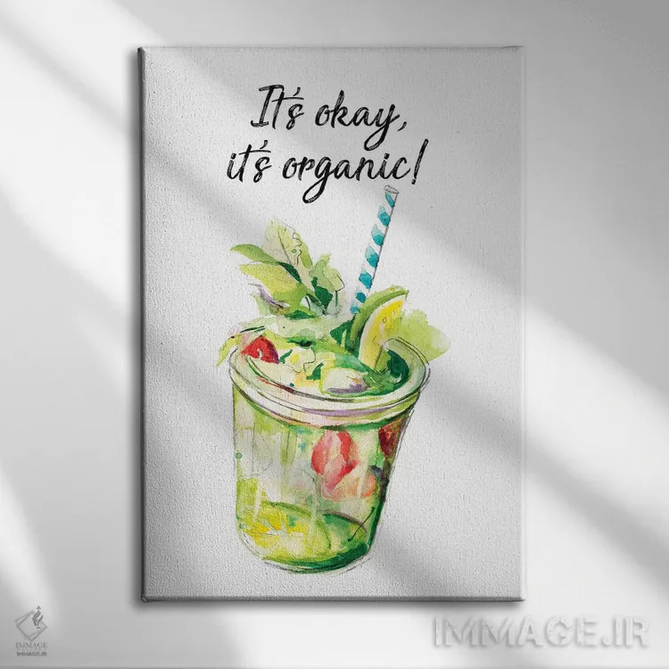 تابلو دکوراتیو ارگانیک است اثر پاتریشیا پینتو - نمای روبهرو روی دیوار