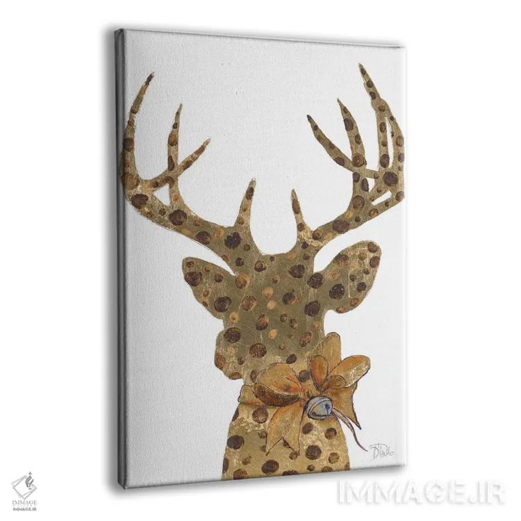 تابلو دکوراتیو گوزن خالدار اثر پاتریشیا پینتو - نمای پرسپکتیو محصول