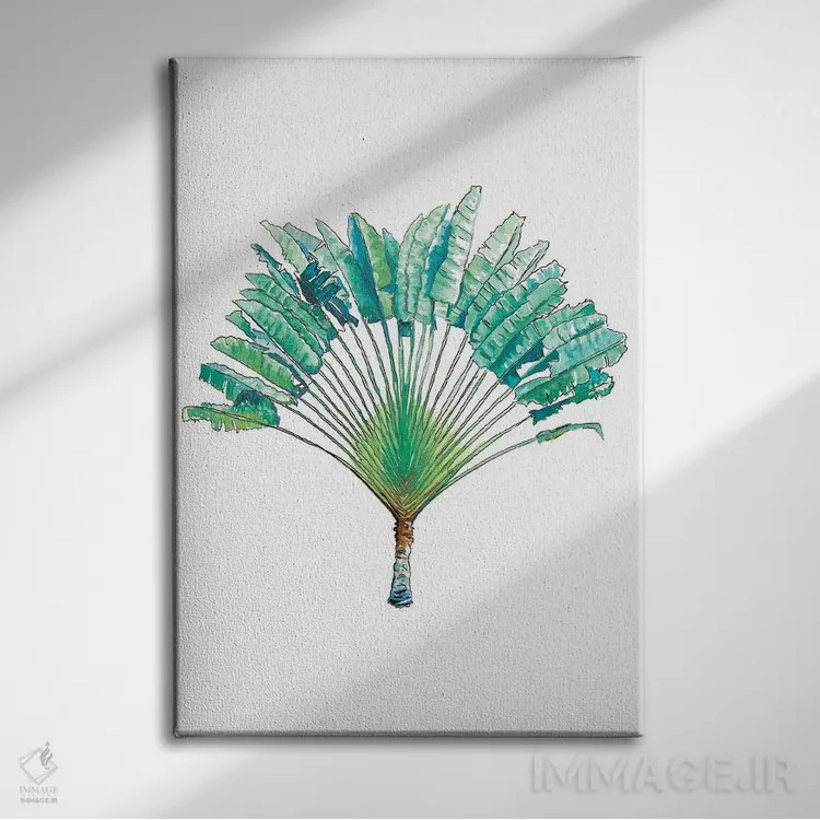 تابلو دکوراتیو نخل مسافران اثر پاتریشیا پینتو - نمای روبهرو روی دیوار