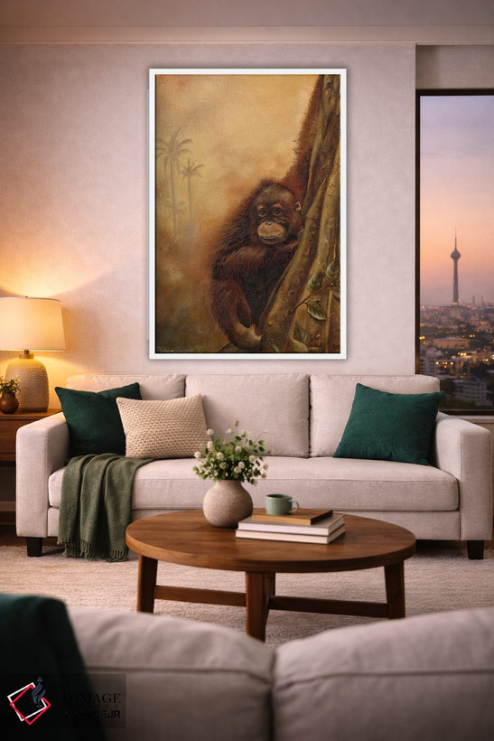 تابلو دکوراتیو اورانگوتان II اثر پاتریشیا پینتو - D1W