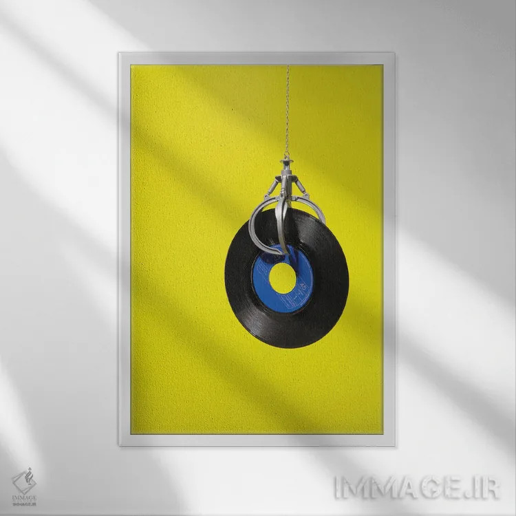 تابلو دکوراتیو دستگاه ضبط صوت اثر پپینو د مار - نمای قابدار سفید