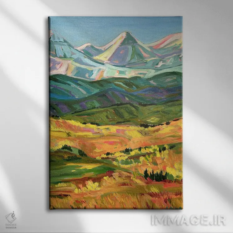 تابلو دکوراتیو به سمت غرب اثر آلیسون فیلپوتس - نمای روبهرو روی دیوار