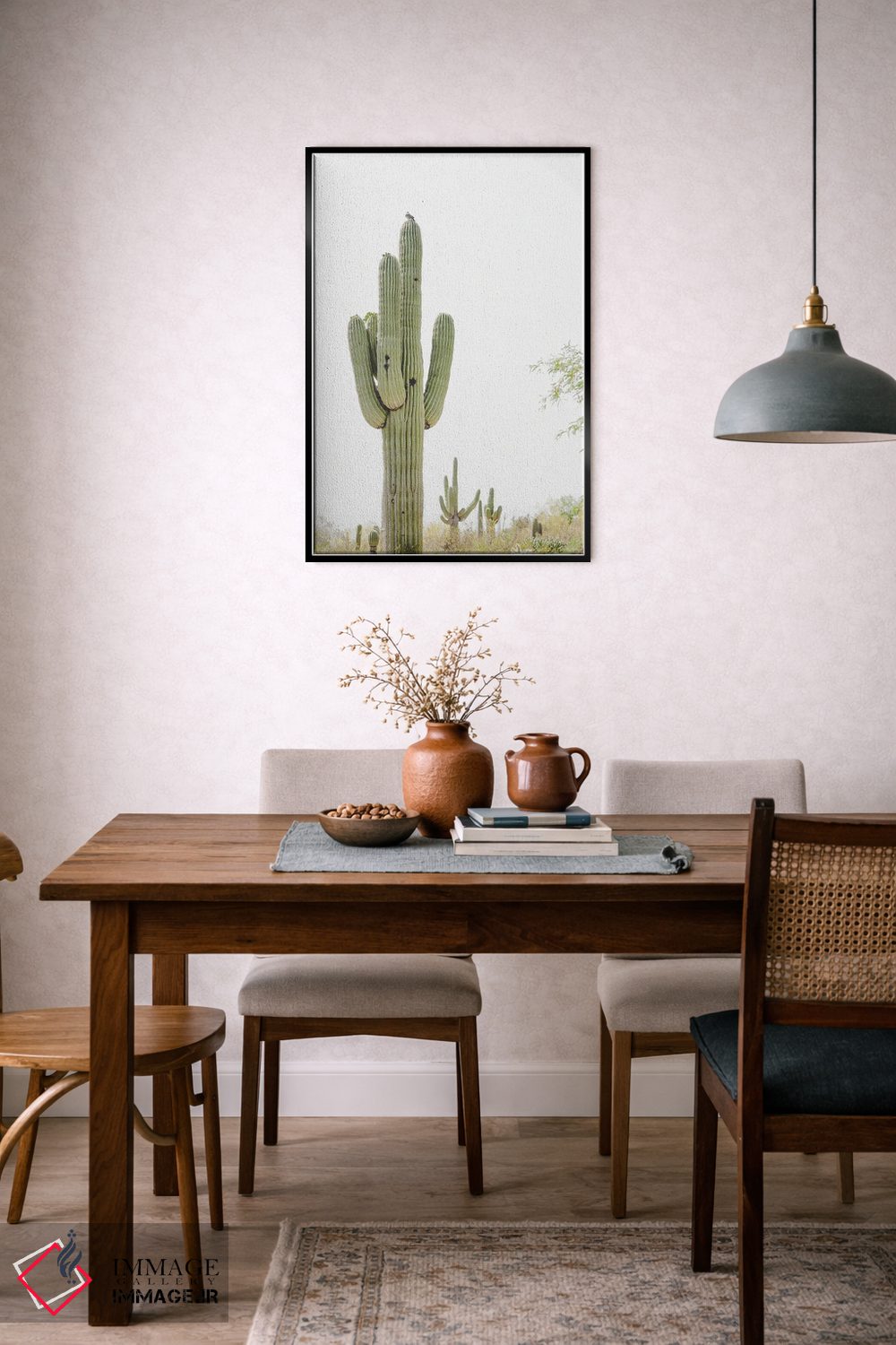 تابلو مینیمال زندگی بیابانی اثر آپریل رولند - D6B